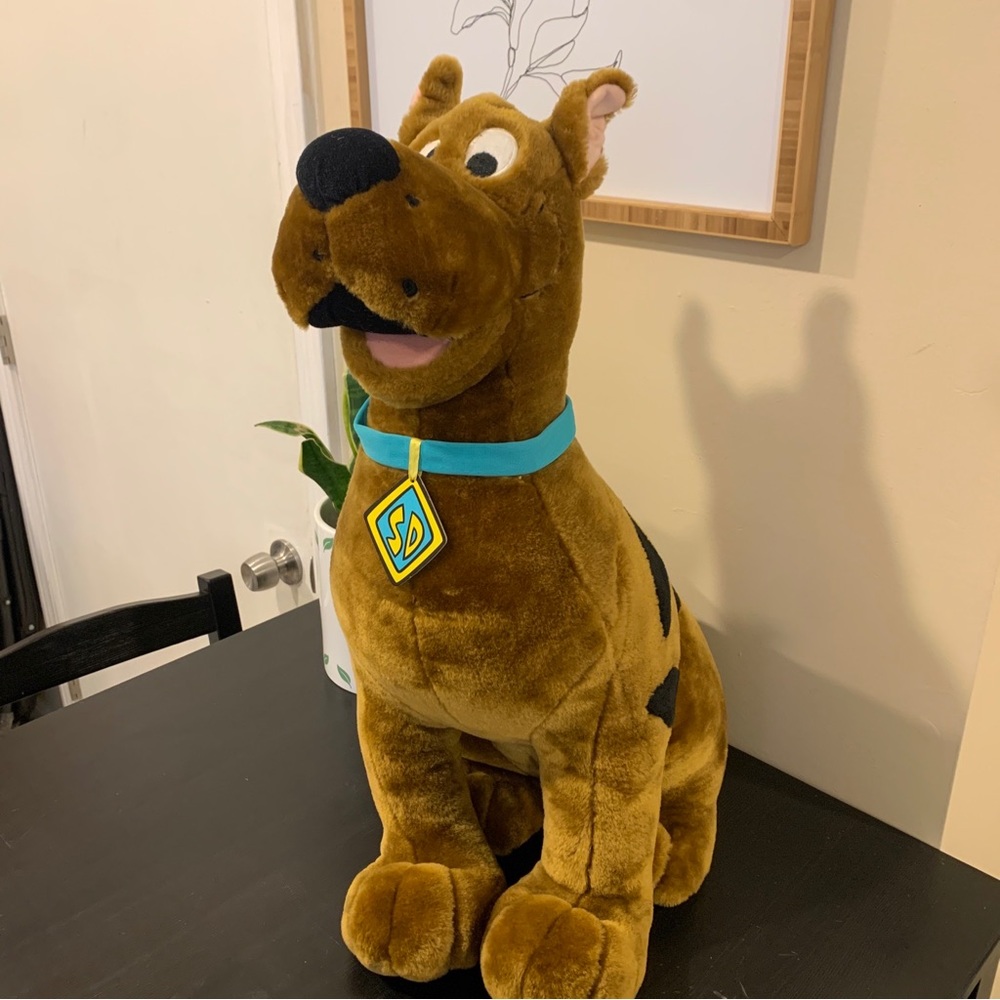 Scooby Doo Cartoon Network Vintage Sitting Plush Cartoon Dog 24” Large 1998